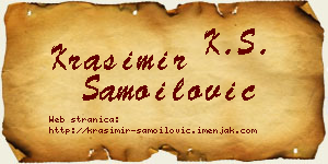 Krasimir Samoilović vizit kartica